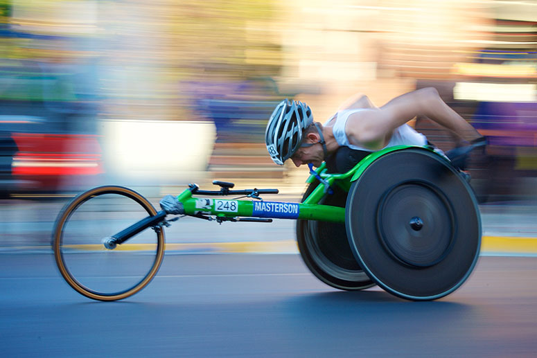 Photo: Wheelchair Racer