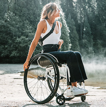 Photo: Female in wheelchair